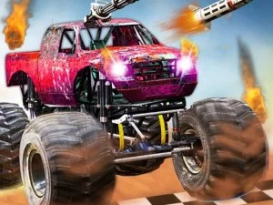 Monster Truck vs Zombie Death Shooting Game